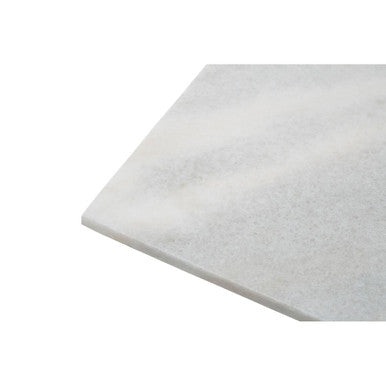Orsina Kindia White Marble Rectangular Paddle Chopping & Serving Board
