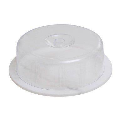 Orsina Kindia White Marble Cake Board with Clear Domed Lid Display