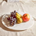 Orsina Kindia Round White Marble Lazy Susan – Rotating Serving Tray