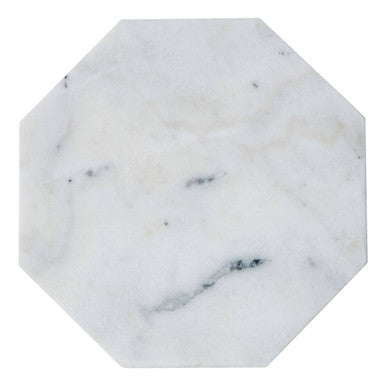 Orsina Kindia White Marble Octagonal Trivet – Heat Resistant Stone