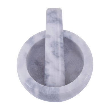 Orsina Grey Marble Mortar and Pestle – 200ml Spice Grinder & Herb Crusher