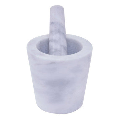 Orsina Grey Marble Mortar and Pestle – 250ml Tapered Spice Grinder