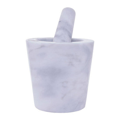 Orsina Grey Marble Mortar and Pestle – 250ml Tapered Spice Grinder