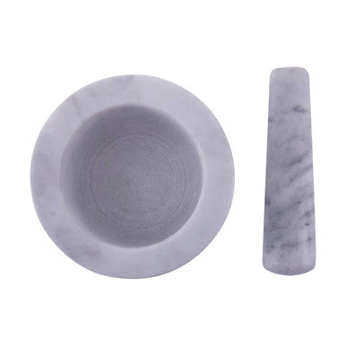 Orsina Grey Marble Mortar and Pestle – 250ml Tapered Spice Grinder