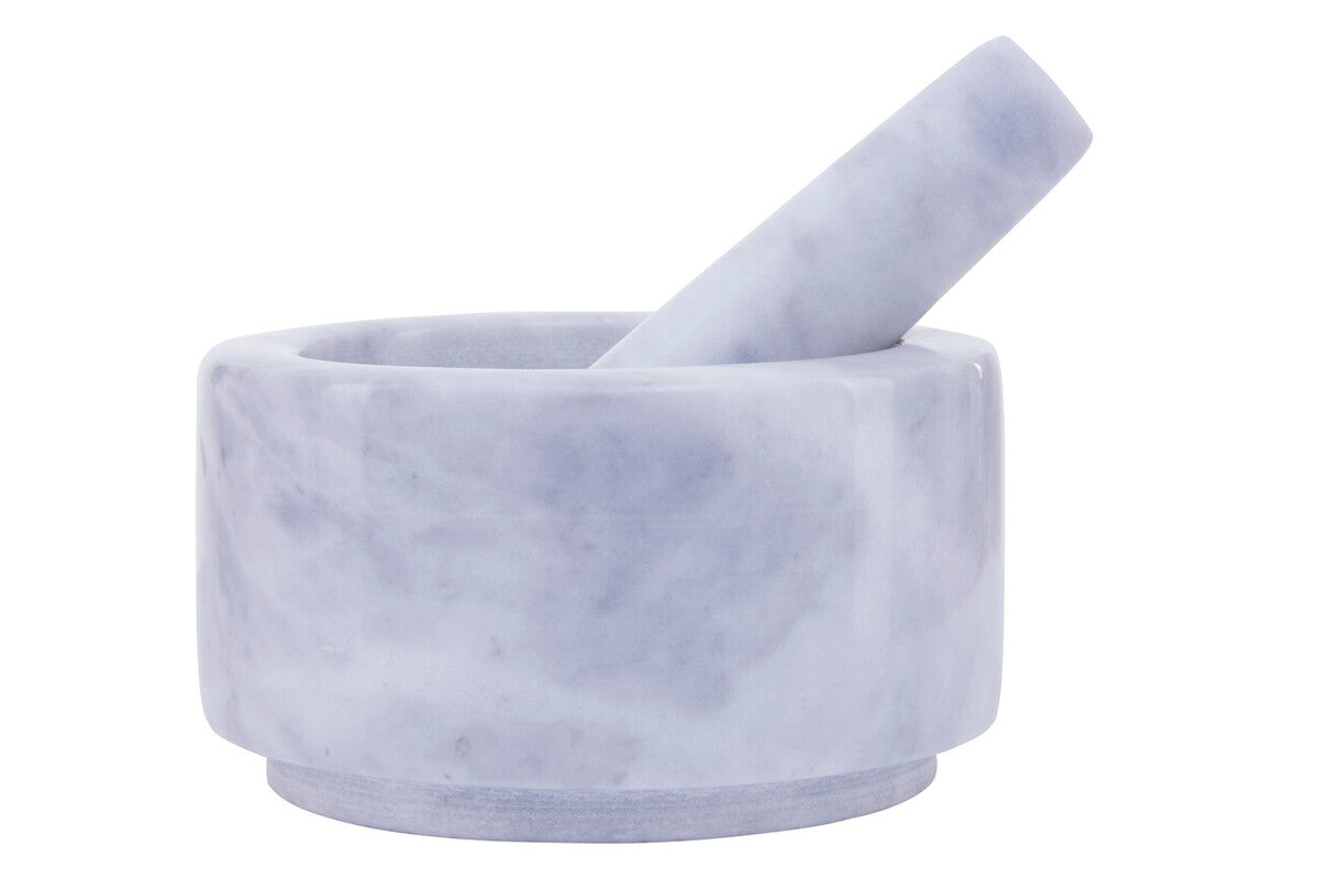 Orsina Salerno Grey Marble Mortar and Pestle – 250ml Spice Grinder