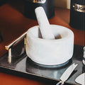 Orsina Salerno Grey Marble Mortar and Pestle – 250ml Spice Grinder