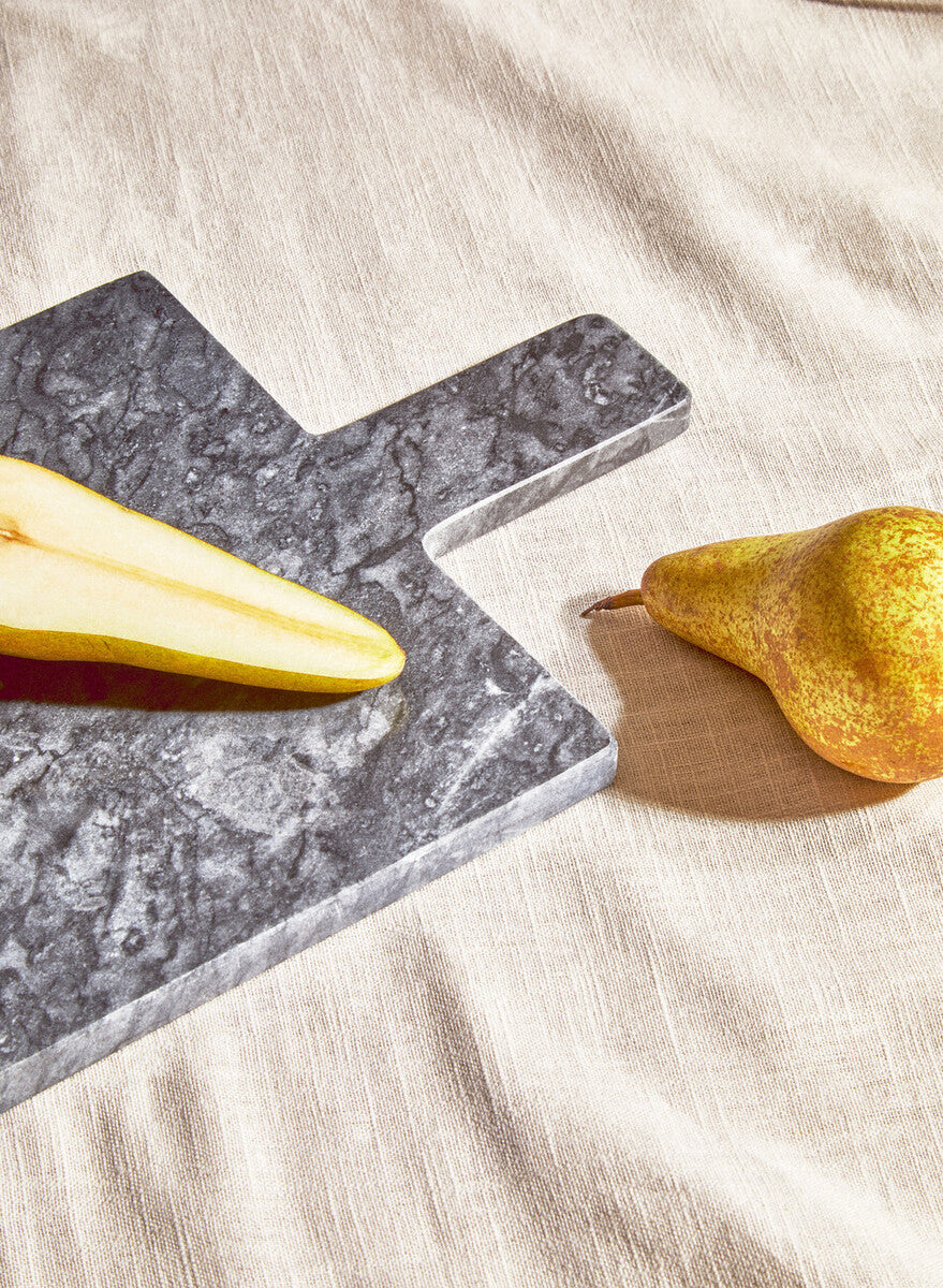 Orsina Marmore Black Marble Paddle Board – Large Rectangular Serving Tray