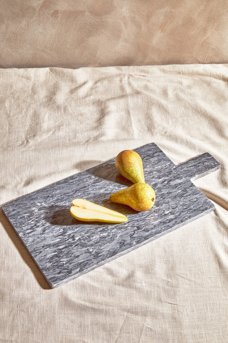 Orsina Marmore Black Marble Paddle Board – Large Rectangular Serving Tray