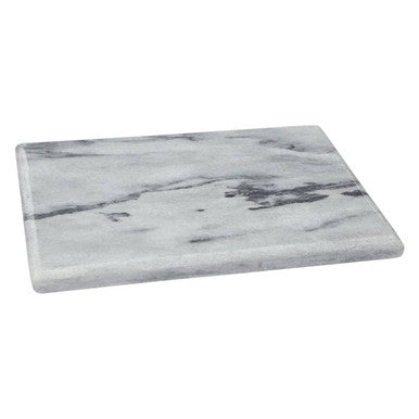 Orsina Salerno Large White Marble Rectangular Chopping & Serving Board