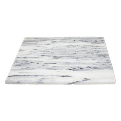 Orsina Salerno Large White Marble Rectangular Chopping & Serving Board