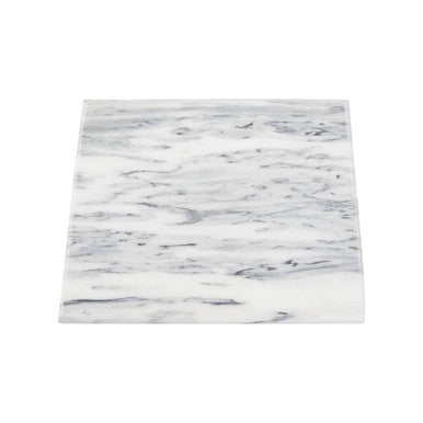 Orsina Salerno Large White Marble Rectangular Chopping & Serving Board