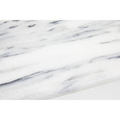 Orsina Salerno Large White Marble Rectangular Chopping & Serving Board