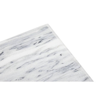 Orsina Salerno Large White Marble Rectangular Chopping & Serving Board