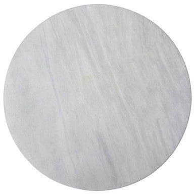 Orsina Salerno White Round Stone Chopping and Serving Board