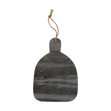 Orsina Marmore Rounded Grey Marble Chopping and Serving Board