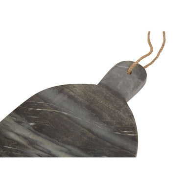 Orsina Marmore Rounded Grey Marble Chopping and Serving Board