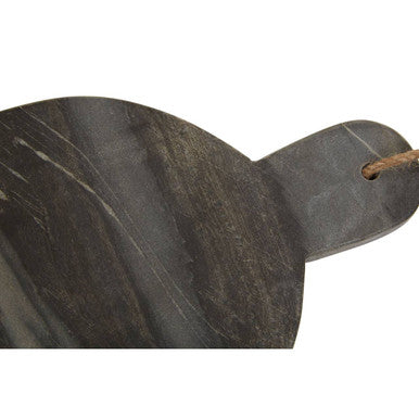 Orsina Marmore Rounded Grey Marble Chopping and Serving Board