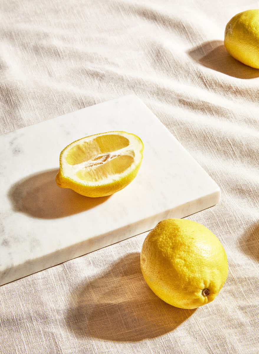 Orsina Salerno White Marble Rectangular Chopping and Serving Board