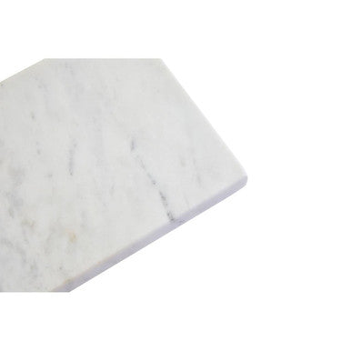 Orsina Salerno White Marble Rectangular Chopping and Serving Board
