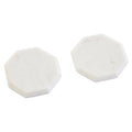 Orsina Kindia White Marble Octagonal Coasters – Set of 4 Stone Coasters