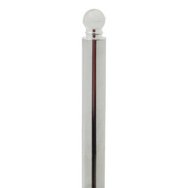 Orsina Linnea Freestanding Toilet Roll Holder – Chrome & White Marble