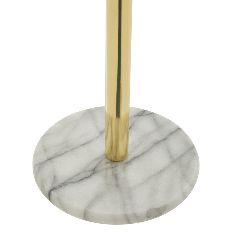 Orsina Gold Paper Towel Holder – Kitchen Roll Stand with Marble Base