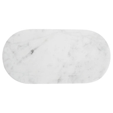 Orsina Kindia White Marble Serving Board – Oblong Cheese Platter