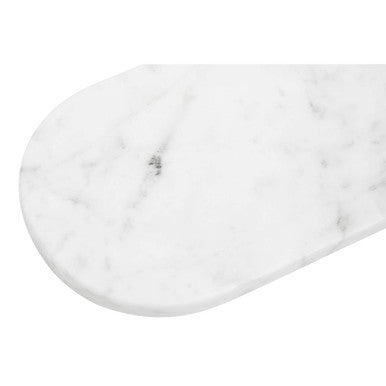 Orsina Kindia White Marble Serving Board – Oblong Cheese Platter