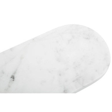 Orsina Kindia White Marble Serving Board – Oblong Cheese Platter