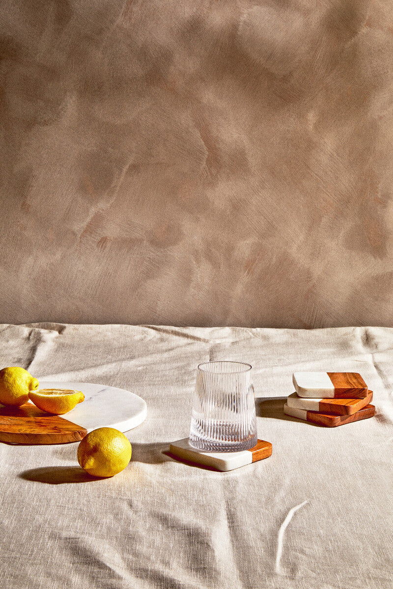 Orsina Monzaro Marble and Acacia Wood Small Serving Paddle Board