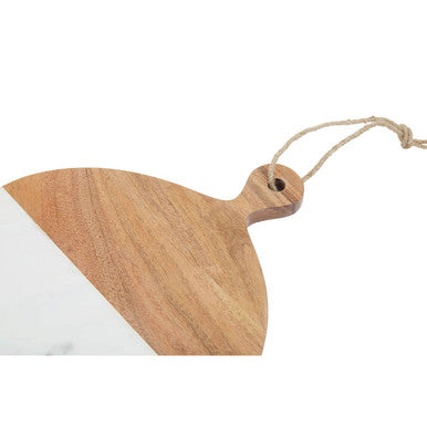 Orsina Monzaro Marble and Acacia Wood Small Serving Paddle Board