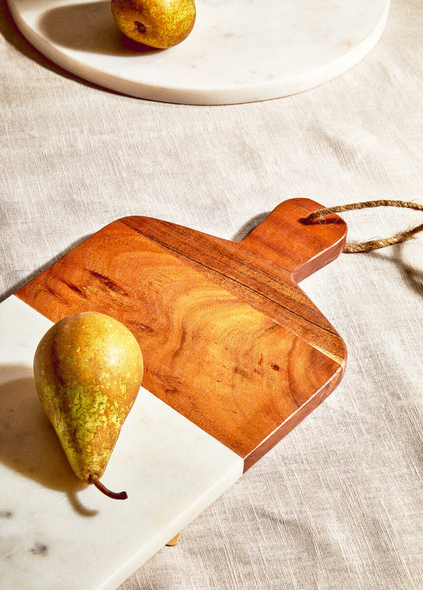 Orsina Marble and Acacia Wood Rectangular Cheese Board – Monzaro