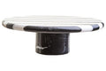 Orsina Soma Large Marble Cake Stand – Black and White Striped