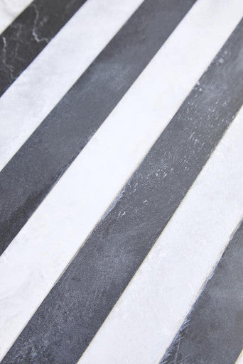 Orsina Soma Large Marble Cake Stand – Black and White Striped