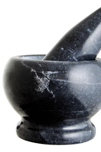 Orsina Marmore Black Marble Mortar and Pestle Set – Stone Spice Grinder