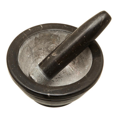 Orsina Brown Marble Mortar and Pestle – Natural Stone Spice Grinder