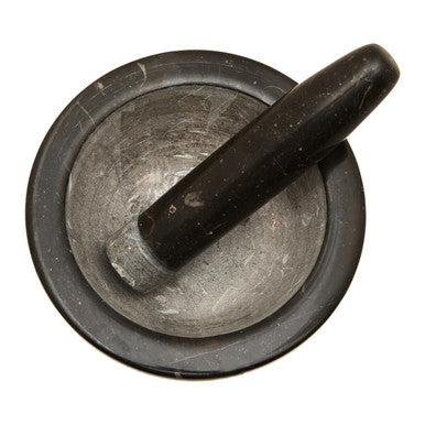 Orsina Brown Marble Mortar and Pestle – Natural Stone Spice Grinder