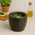 Orsina Marmore Black Marble Tapered Mortar and Pestle Spice Grinder