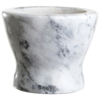 Orsina Salerno Grey Marble Curved Mortar and Pestle Spice Grinder