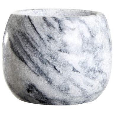 Orsina Salerno Grey Marble Mortar and Pestle – Straight Sided Grinder