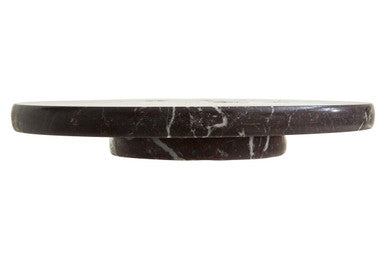 Orsina Salmo Red Marble Lazy Susan – Rotating Stone Serving Tray