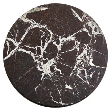 Orsina Salmo Red Marble Lazy Susan – Rotating Stone Serving Tray