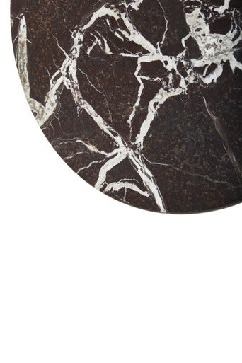 Orsina Salmo Red Marble Lazy Susan – Rotating Stone Serving Tray