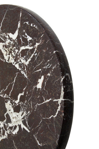 Orsina Salmo Red Marble Lazy Susan – Rotating Stone Serving Tray