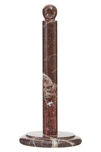 Orsina Salmo Kitchen Roll Holder – Red & White Marble Weighted Base