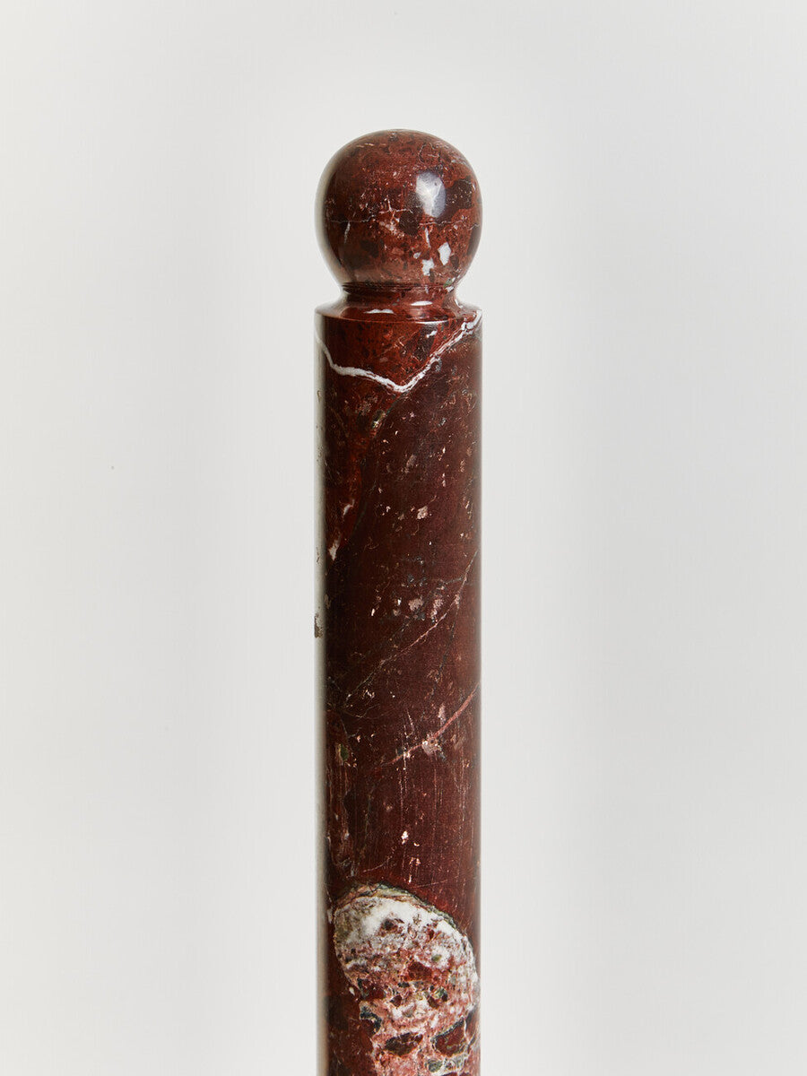 Orsina Salmo Kitchen Roll Holder – Red & White Marble Weighted Base