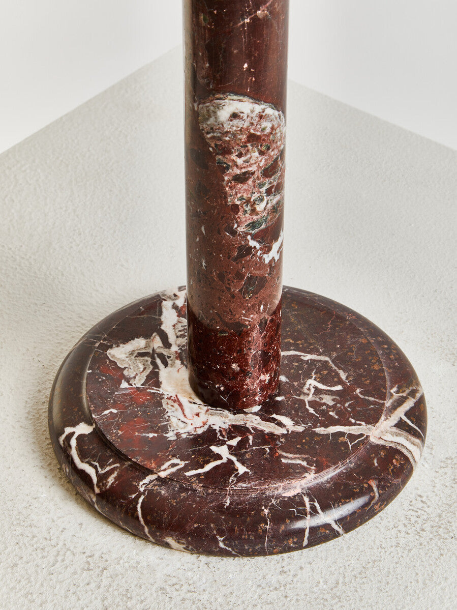 Orsina Salmo Kitchen Roll Holder – Red & White Marble Weighted Base