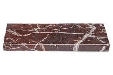 Orsina Salmo Red and White Marble Rectangular Chopping and Serving Board