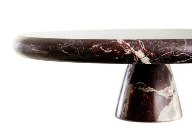 Orsina Salmo Red Marble Cake Stand – Polished Stone Dessert Display