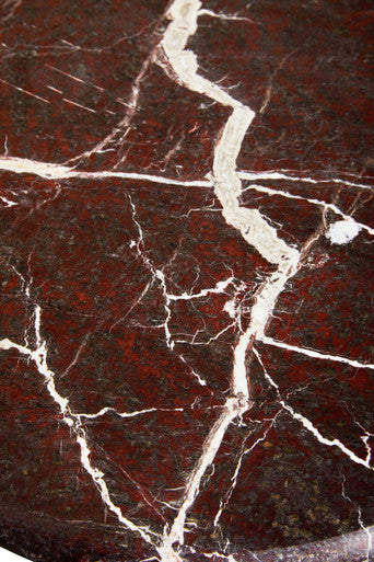 Orsina Salmo Red Marble Cake Stand – Polished Stone Dessert Display